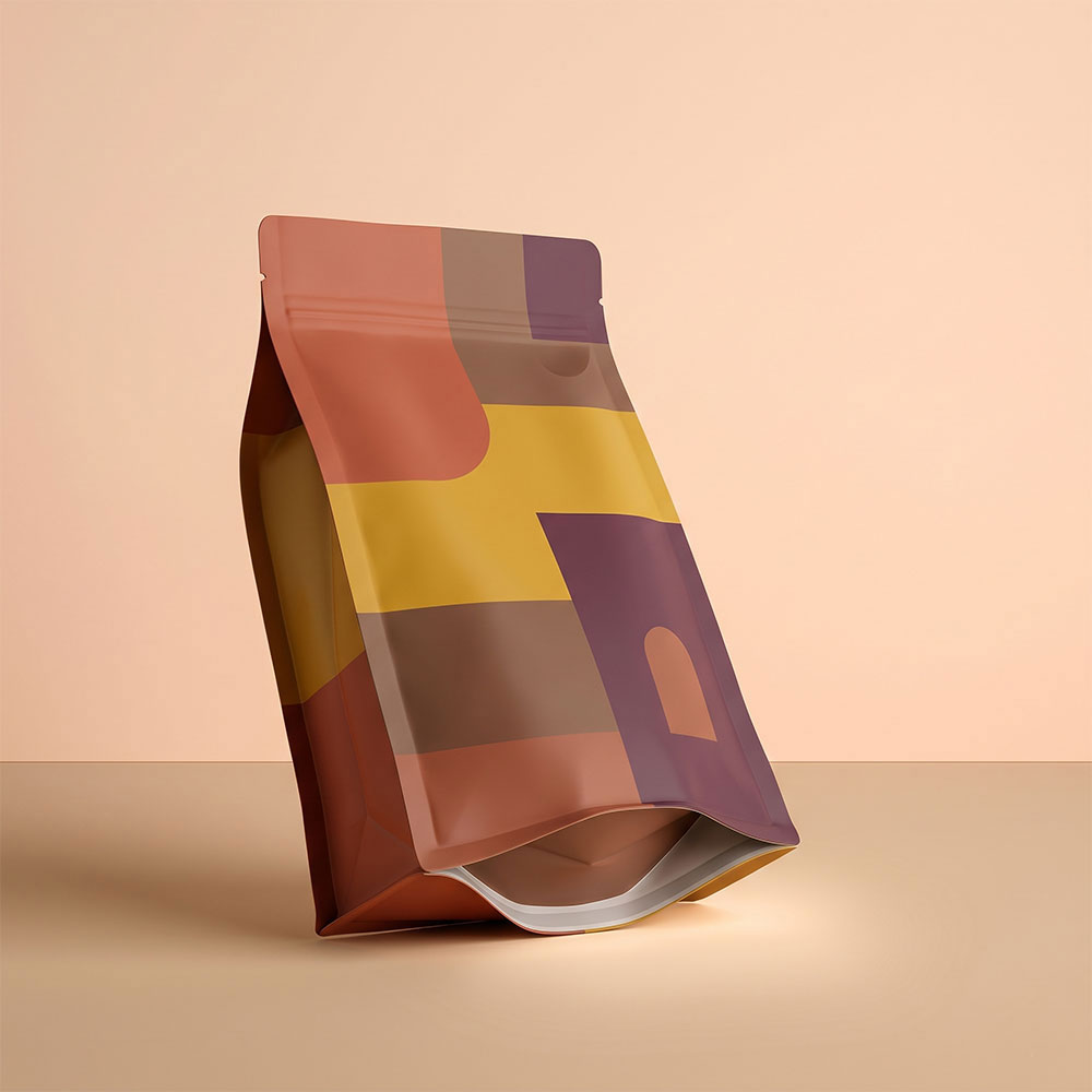 Bottom Open Flat Bottom Pouches Manufacturer in Mumbai
