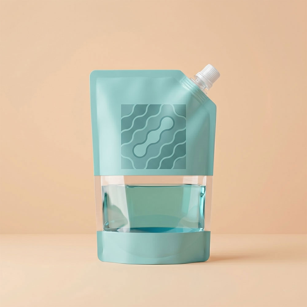 Flat Bottom Pouch for Cleaning Solutions Packaging Supplier, Mumbai