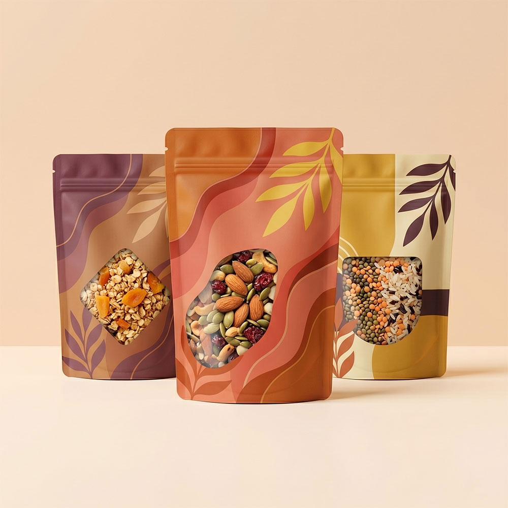 Flat Bottom Pouch for Food Packaging Supplier, Mumbai