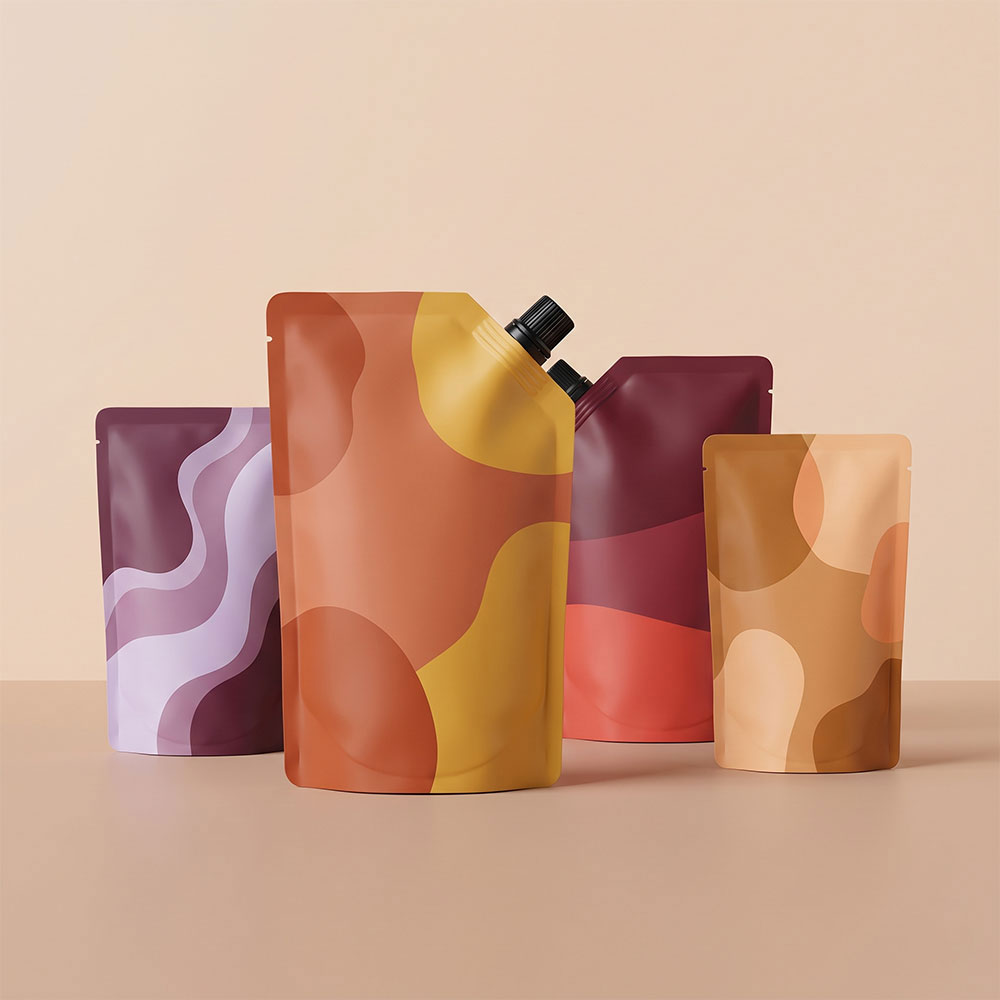 Liquid Packaging Flat Bottom Pouches with Handles Manufacturer in Mumbai