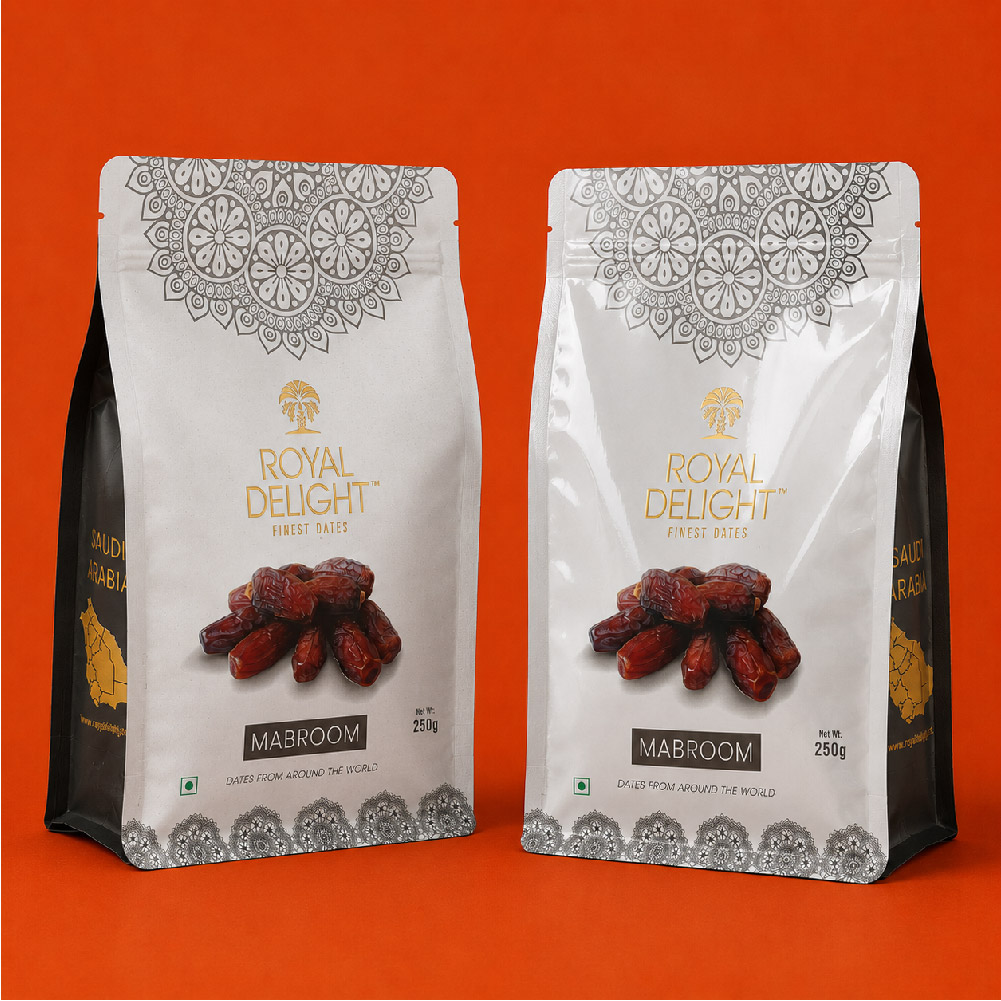 Matte Gloss Flat Bottom Pouches Manufacturer in Mumbai